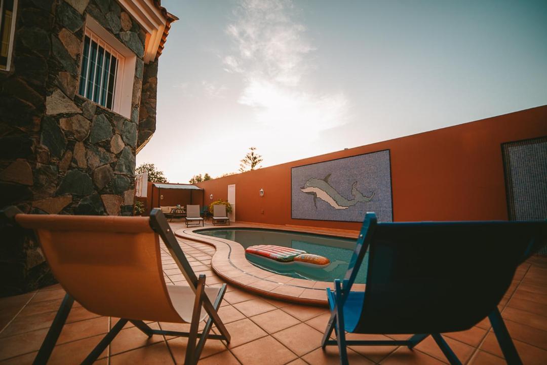 Villa Morada Sonneland Con Piscina Privada Climatizada Maspalomas  Bagian luar foto