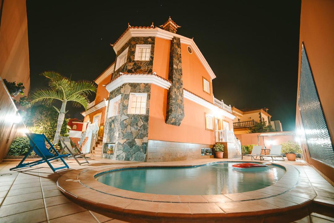 Villa Morada Sonneland Con Piscina Privada Climatizada Maspalomas  Bagian luar foto